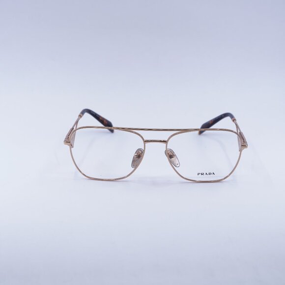 Prada PRB50V SVF1O1 Eyeglasses Rose Gold 59mm Aviator Frame - Picture 5 of 9